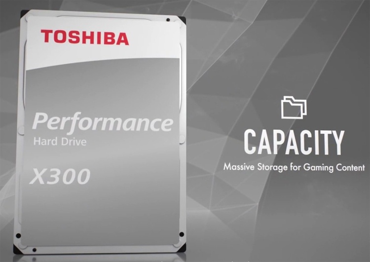 Теперь и 16 Тбайт: представлен новый диск Toshiba X300 для ПК