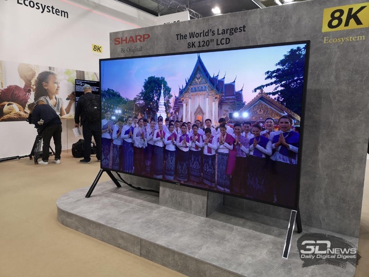 IFA 2019: гигантские телевизоры Sharp и METZ формата 8K