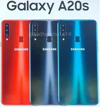 Samsung Galaxy A20s в трех официальных цветах