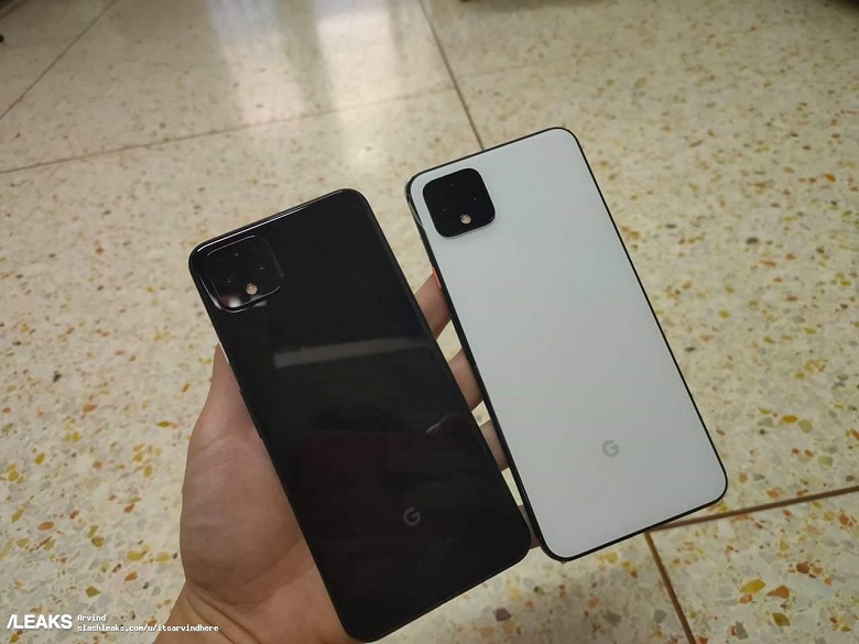Черный и белый Google Pixel 4 XL можно легко спутать