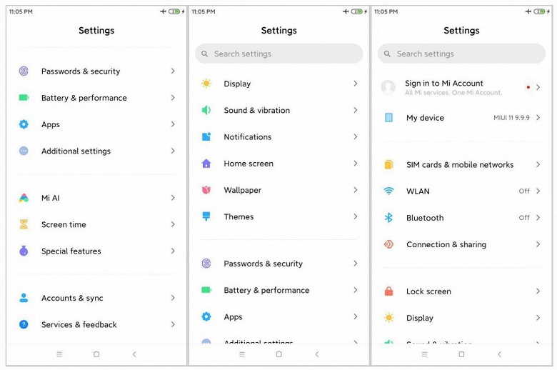 Новые подробности о MIUI 11: иконки как в исходной Android 10, обновленный Always on Display