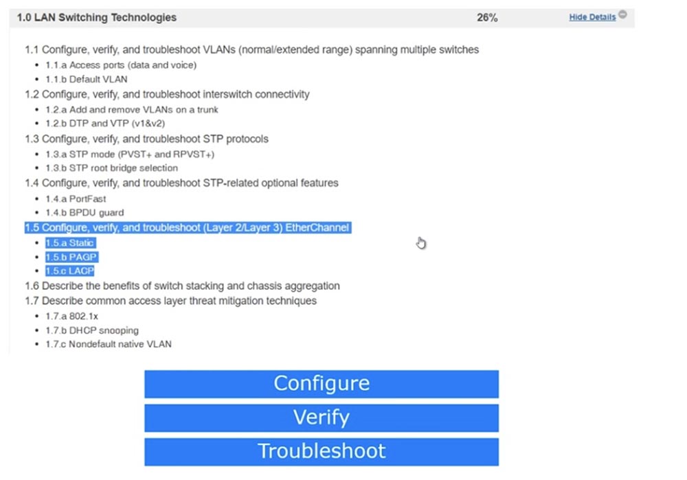 Тренинг Cisco 200-125 CCNA v3.0. День 38. Протокол EtherChannel для 2 уровня OSI - 1