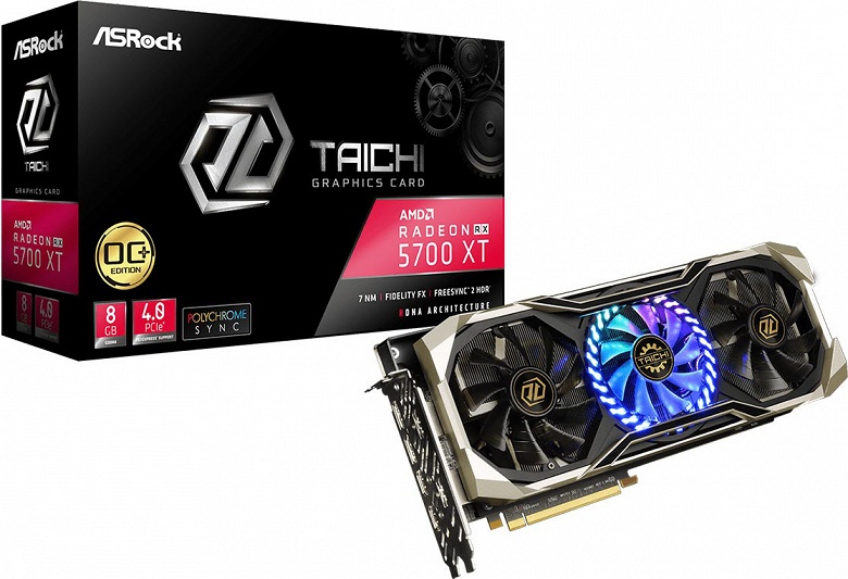 Представлена 3D-карта ASRock Radeon RX 5700 XT Taichi X 8G OC+