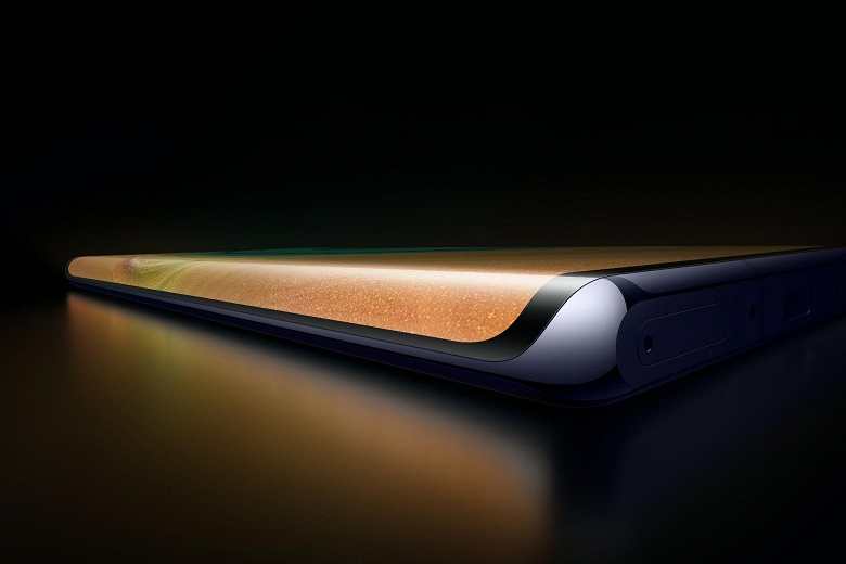 Новое изображение позволяет понять, как сильно экран Huawei Mate 30 Pro будет заходить на боковые грани 