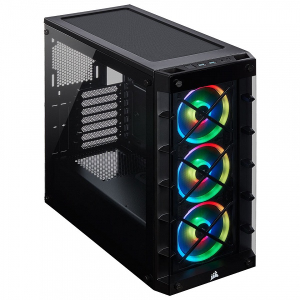 Компьютерный корпус Corsair iCUE 465X RGB предложен в двух цветовых вариантах