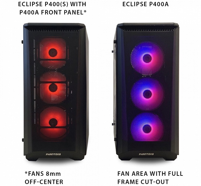 Владельцы корпусов Phanteks Eclipse P400 и P400S скоро смогут заменить штатную переднюю панель сетчатой - 4 Владельцы корпусов Phanteks Eclipse P400 и P400S скоро смогут заменить штатную переднюю панель сетчатой