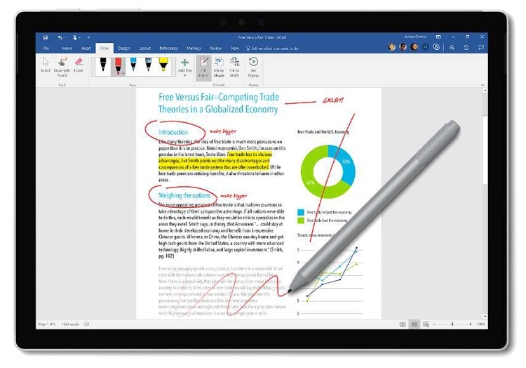 Новое перо Microsoft Surface Pen может получить беспроводную зарядку