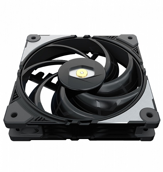 Переключатель на корпусе вентилятора Cooler Master MasterFan SF120M позволяет ограничивать максимальную скорость