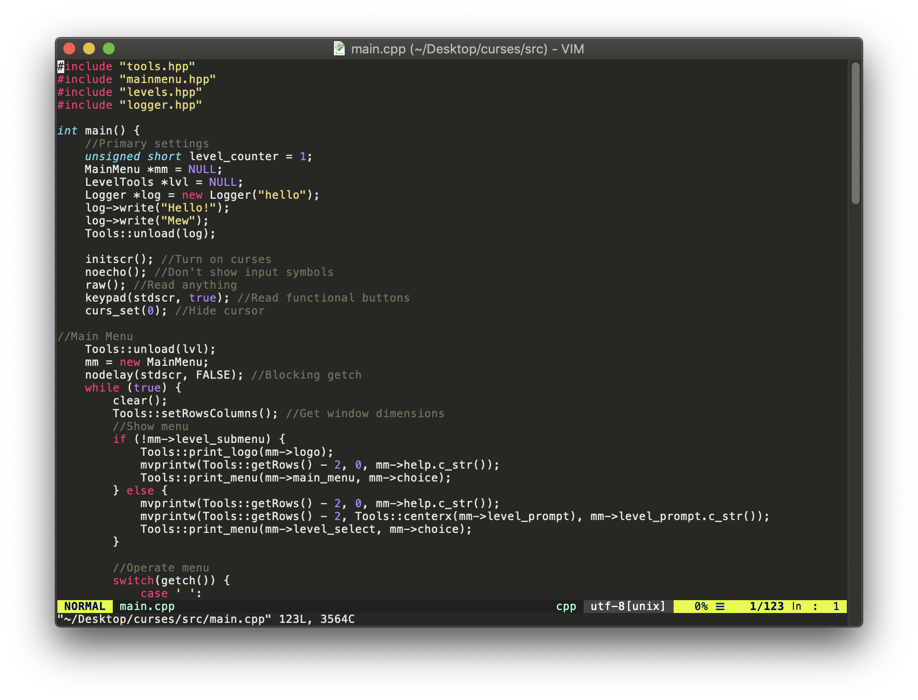 Делаем из Vim-а конфетку - 6 Делаем из Vim-а конфетку - 6