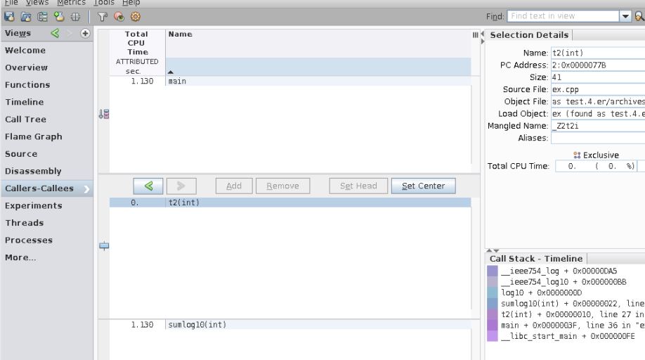 Профилирование под Linux с помощью Performance Analyzer - 3