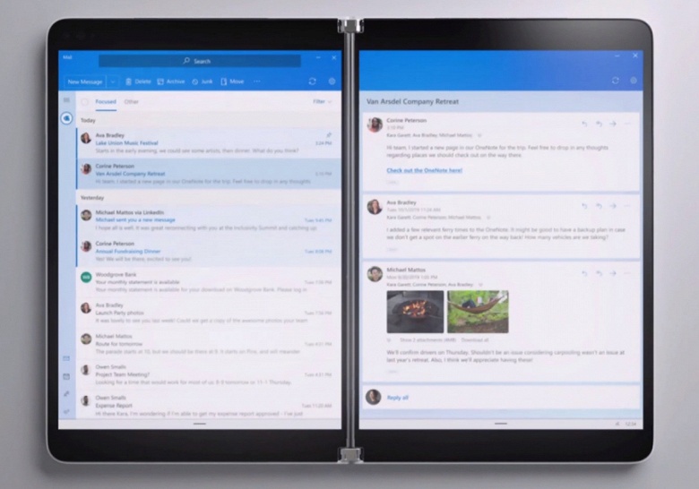 Когда одного экрана мало. Microsoft представила революционное устройство Surface Neo
