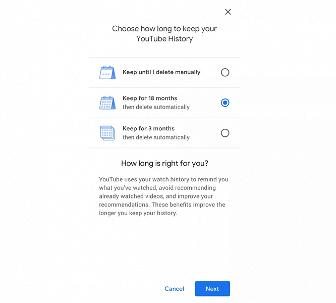 На YouTube стало проще замести следы. Google разрешила автоматически удалять историю просмотров - 2 На YouTube стало проще замести следы. Google разрешила автоматически удалять историю просмотров