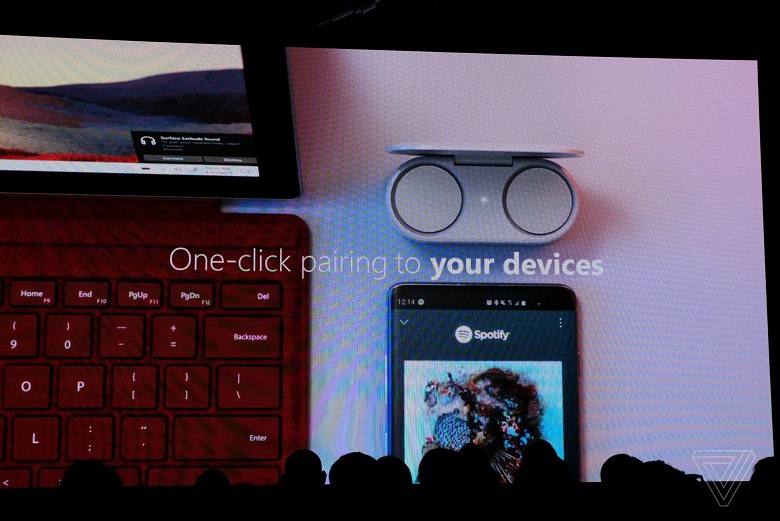 Самый функциональный конкурент AirPods 2: Microsoft представила беспроводные наушники Surface Earbuds, которыми можно перещелкивать слайды в PowerPoint - 6 Самый функциональный конкурент AirPods 2: Microsoft представила беспроводные наушники Surface Earbuds, которыми можно перещелкивать слайды в PowerPoint