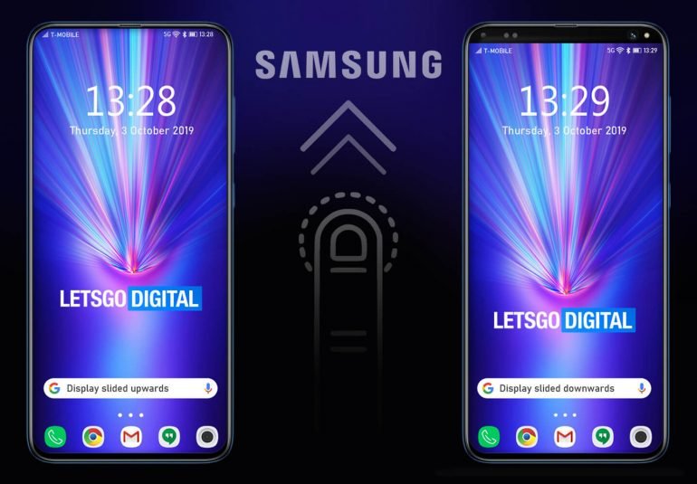 Переосмысление слайдера: гибкий экран смартфонов Samsung Galaxy можно будет «натянуть» на фронтальную камеру