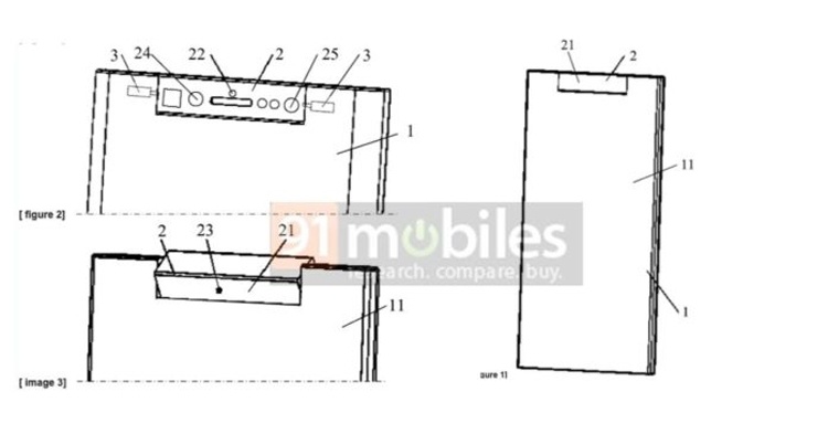 ZTE запатентовала смартфон с вращающимся блоком сенсоров