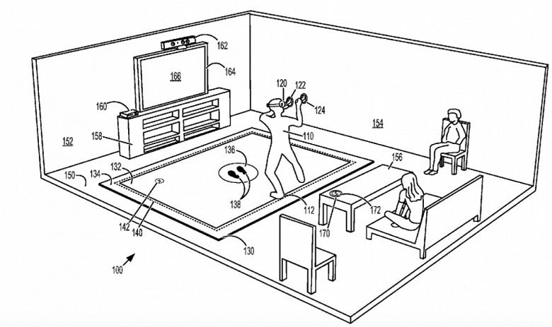 Microsoft патентует вибрирующий ковер для виртуальной реальности