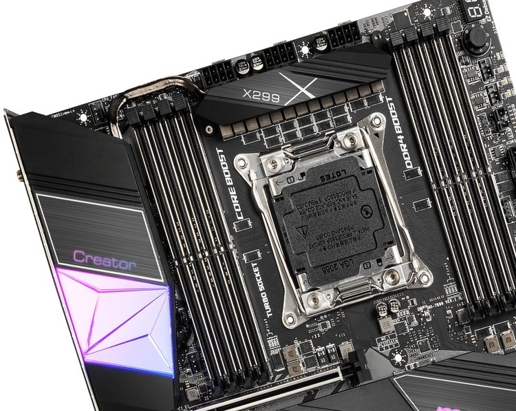 MSI Creator X299: материнская плата для продвинутых рабочих станций на Intel Core-X