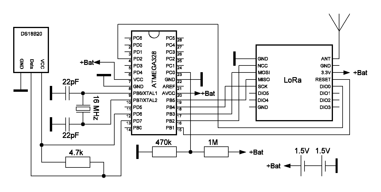 Автономная метеостанция на контроллере ATMEGA328P и питанием от батареек с беспроводным выносным датчиком - 9