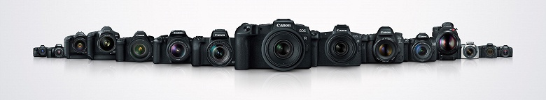Камер Canon EOS со сменными объективами выпущено 100 миллионов штук