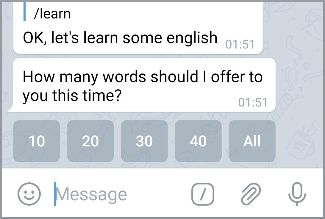 Telegram бот для изучения языков - 4