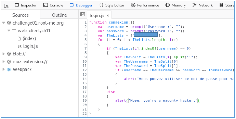 Web — javascript authentication, obfuscation и native code. Решение задач с r0от-мi —. Client. Часть 1 - 16 image