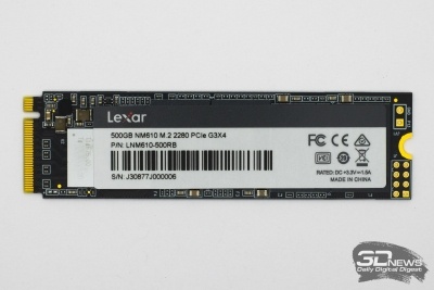 Новая статья: Обзор NVMe-накопителя Lexar NM610: возвращение легенды