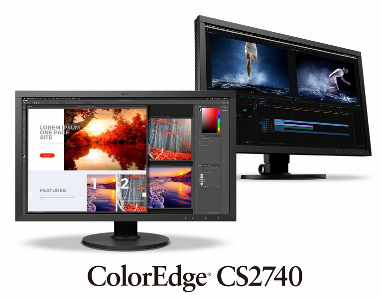 В мониторе Eizo FlexScan CS2740 используется панель разрешением 4К