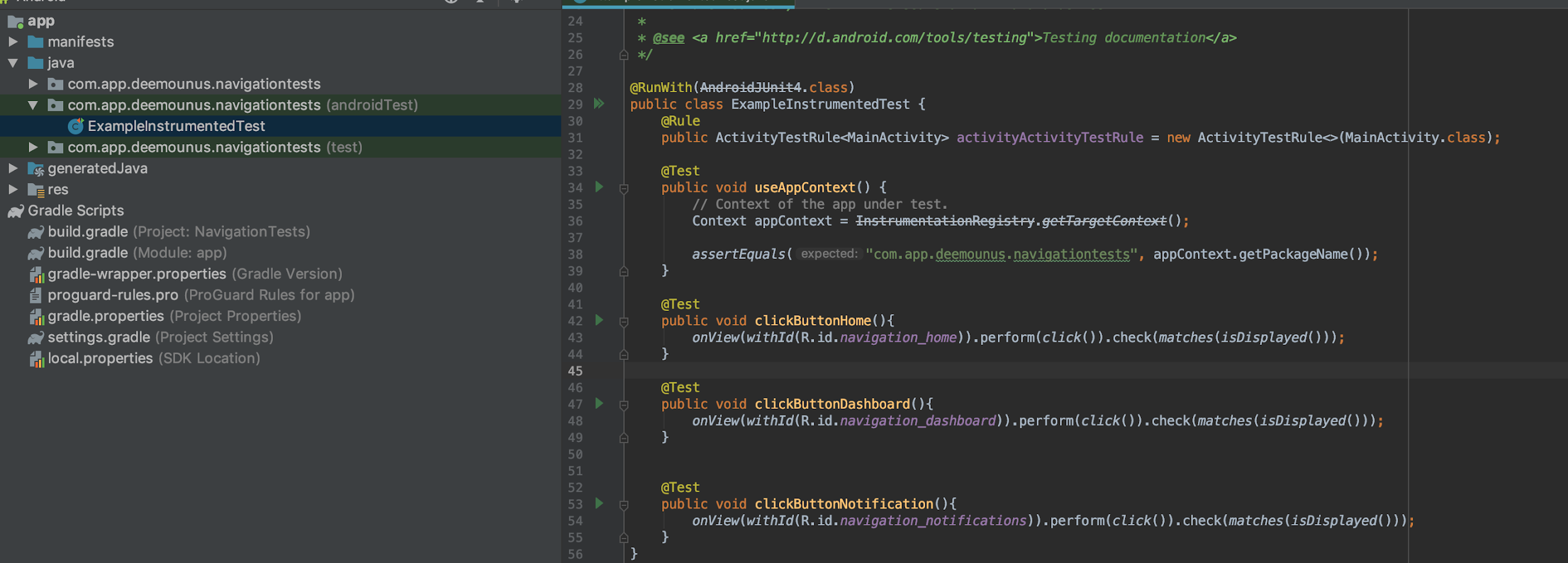 Автоматизация Android. Супер простое руководство по созданию первого Espresso-теста - 14 Автоматизация Android. Супер простое руководство по созданию первого Espresso-теста - 14