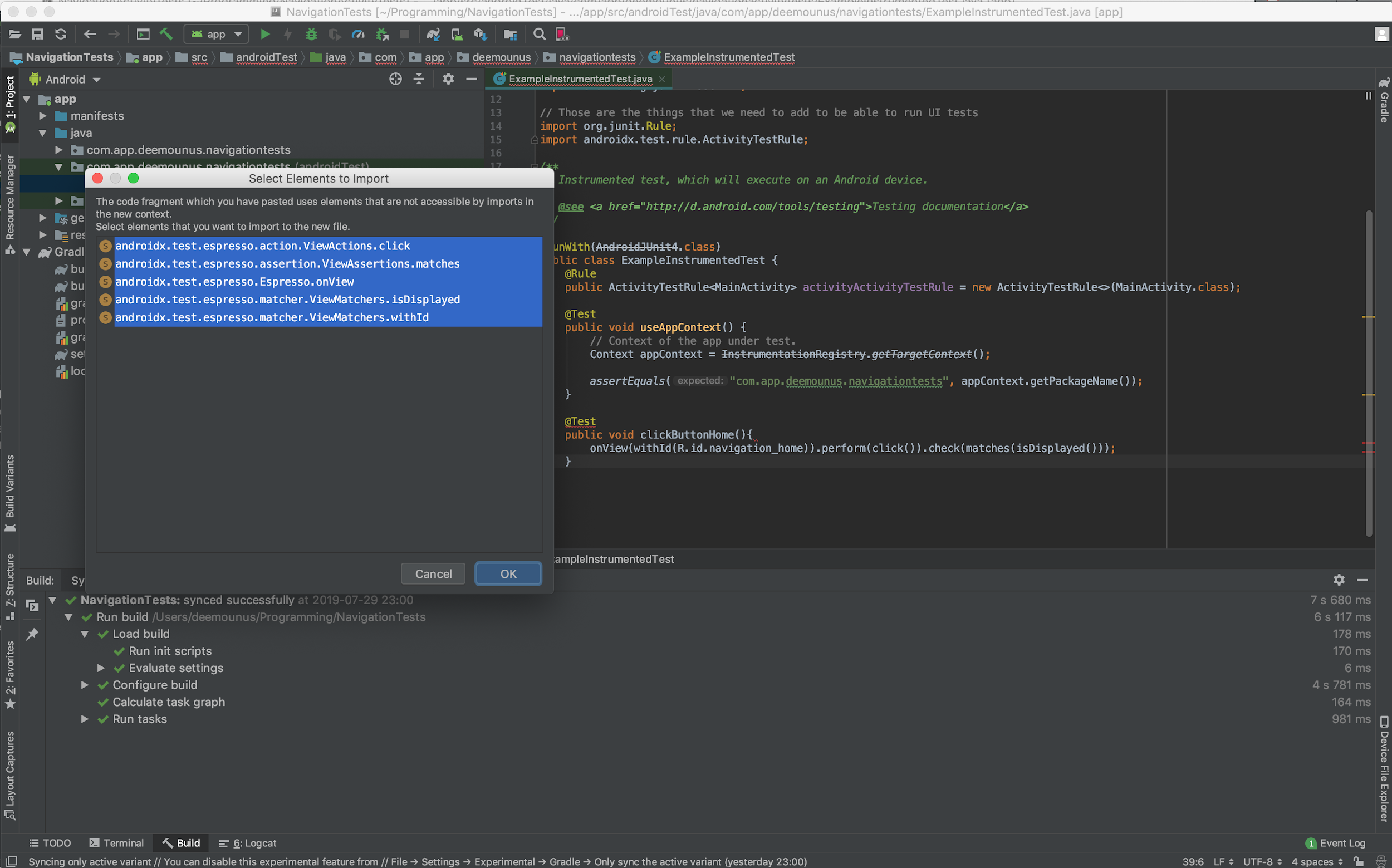 Автоматизация Android. Супер простое руководство по созданию первого Espresso-теста - 8 Автоматизация Android. Супер простое руководство по созданию первого Espresso-теста - 8