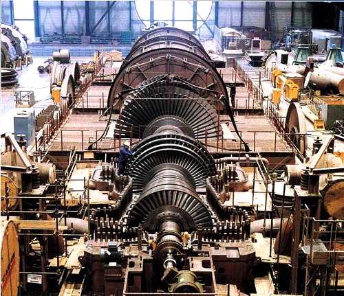 Анатомия одного ПТК - 1 На снимке паровая теплофикационная турбина сравнительно небольшой мощности