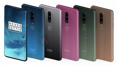 5 не самых обычных цветов. One Plus 8 Pro позирует на новых рендерах