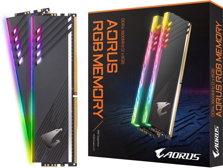 Новый комплект DDR4-памяти Aorus RGB на 16 Гбайт поддерживает быстрый разгон Новый комплект DDR4-памяти Aorus RGB на 16 Гбайт поддерживает быстрый разгон