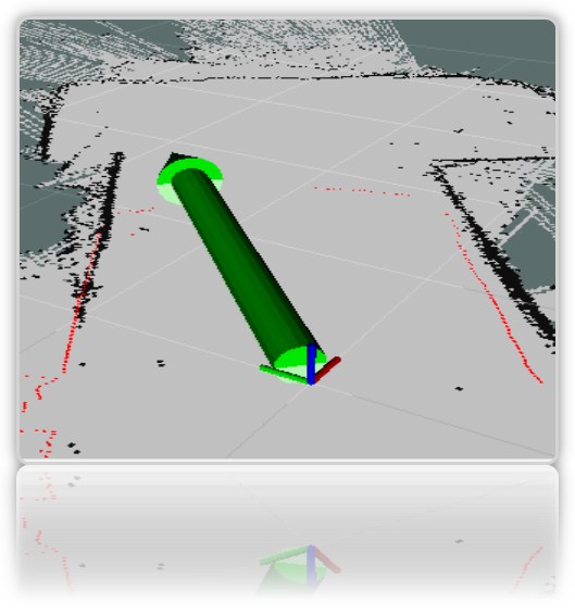 Робот-тележка на ROS. Часть 7. Локализация робота: gmapping, AMCL, реперные точки на карте помещения - 7