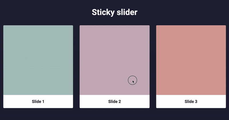 Делаем крутой sticky-эффект для слайдера на React - 1