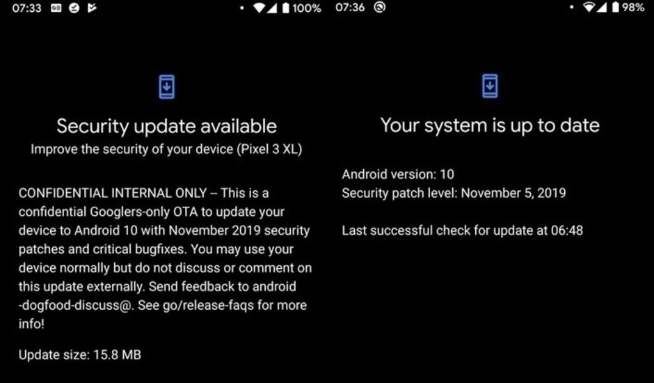 Google по ошибке позволила владельцам Pixel 3 уже сейчас получить обновление безопасности Android от 5 ноября 2019 года - 2
