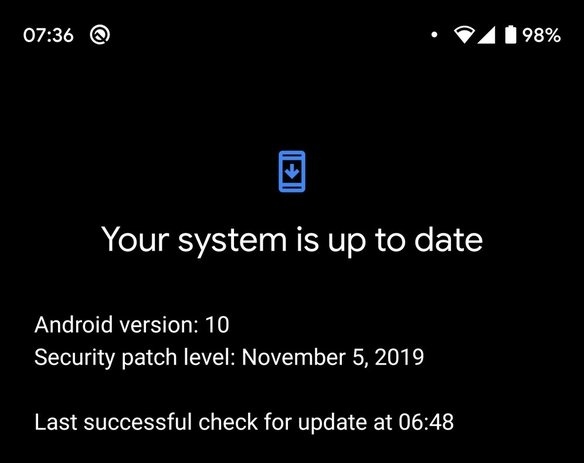 Google по ошибке позволила владельцам Pixel 3 уже сейчас получить обновление безопасности Android от 5 ноября 2019 года - 1