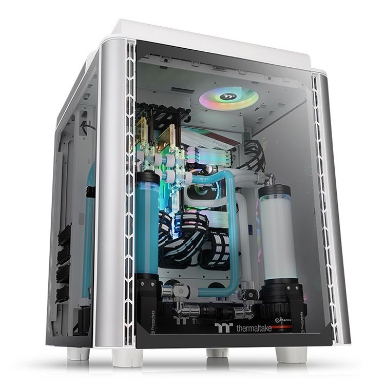 Белый и чёрный: корпус-куб Thermaltake Level 20 HT с поддержкой плат E-ATX Белый и чёрный: корпус-куб Thermaltake Level 20 HT с поддержкой плат E-ATX