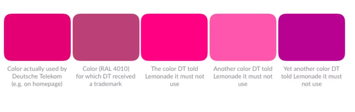 Немецкая компания T-Mobile заявляет, что владеет эксклюзивными правами на оттенок маджента - 2 Немецкая компания T-Mobile заявляет, что владеет эксклюзивными правами на оттенок маджента - 2