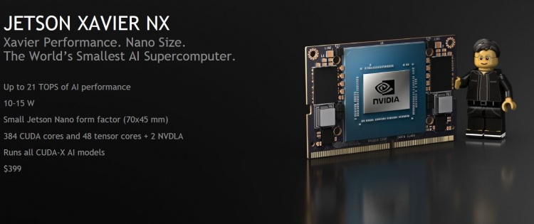 NVIDIA выпустила новую плату Jetson Xavier NX