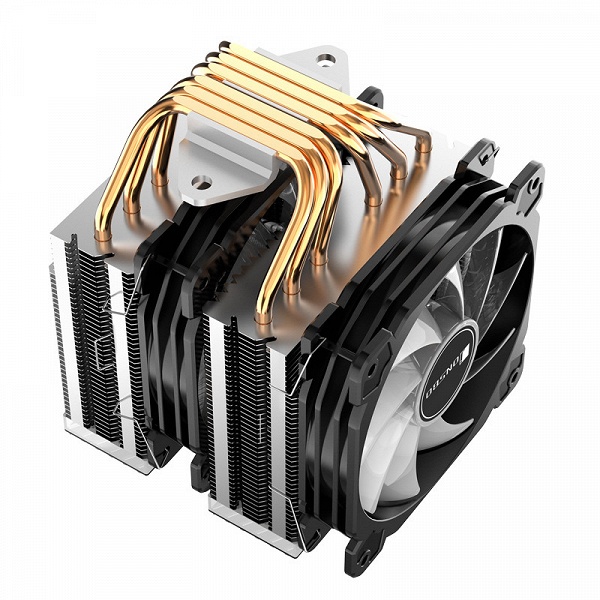 Конструкция процессорной системы охлаждения Jonsbo CR-2000 включает два радиатора - 2 Конструкция процессорной системы охлаждения Jonsbo CR-2000 включает два радиатора