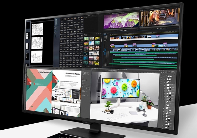 LG 43UN700-B: огромный 4К-монитор с портом USB Type-C и 10-Вт динамиками