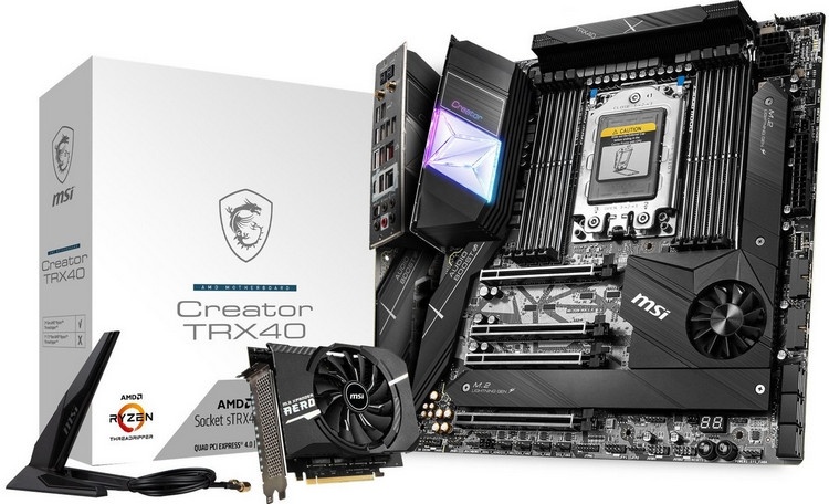 MSI представила в сериях Creator и Pro платы на чипсете AMD TRX40 для Ryzen Threadripper 3000