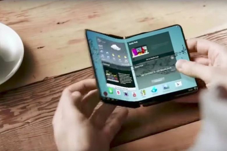 Samsung пошла по стопам Microsoft. Готовится складной смартфон с двумя экранами - 1 Samsung пошла по стопам Microsoft. Готовится складной смартфон с двумя экранами