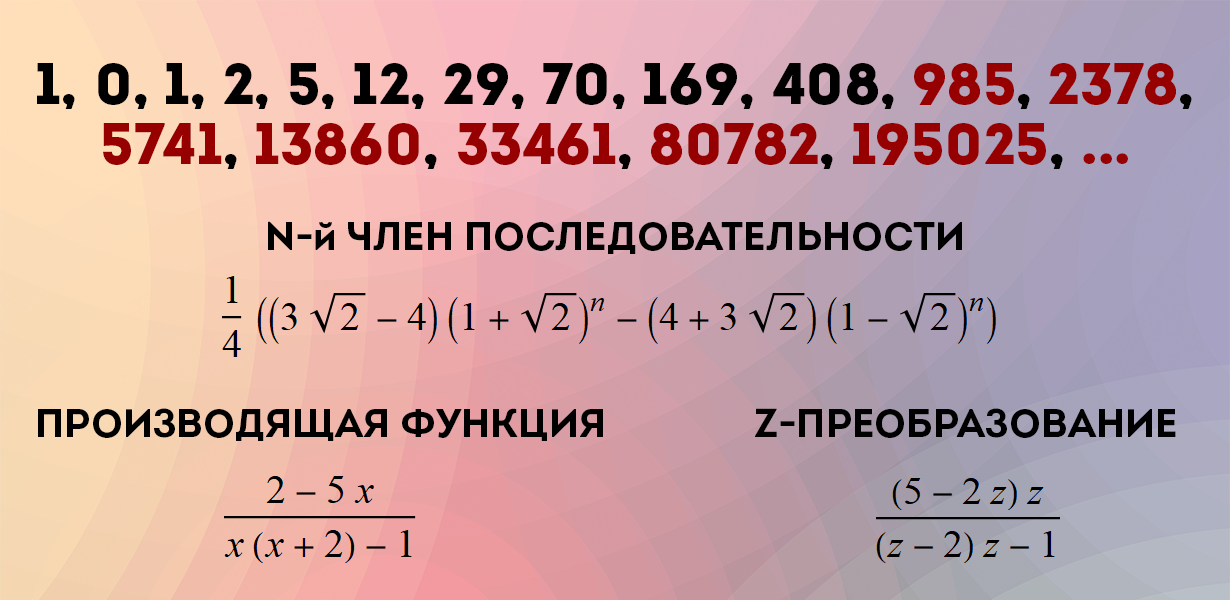 Какой следующий член…? — Ищем формулу для n-го члена последовательности, производящие функции и Z-преобразование - 1