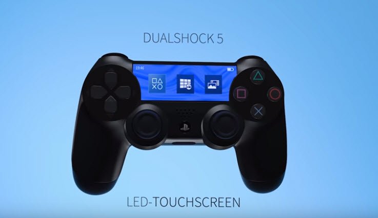 PlayStation 5 в новом дизайне, DualShock 5 с экраном и диск с GTA VI 