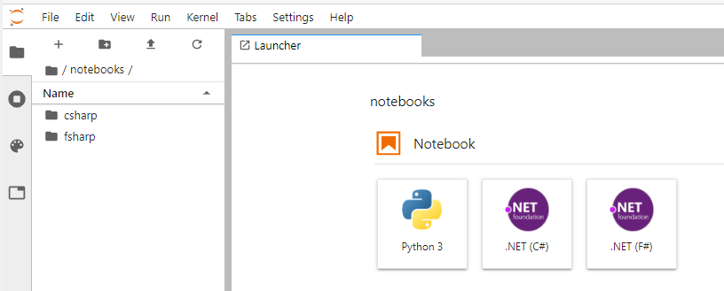 .NET Core с блокнотами Jupyter — Preview 1 - 2