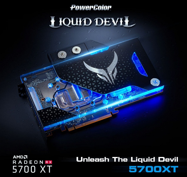«Жидкий Дьявол» во плоти. Распаковку видеокарты PowerColor Radeon RX 5700 XT Liquid Devil засняли на видео