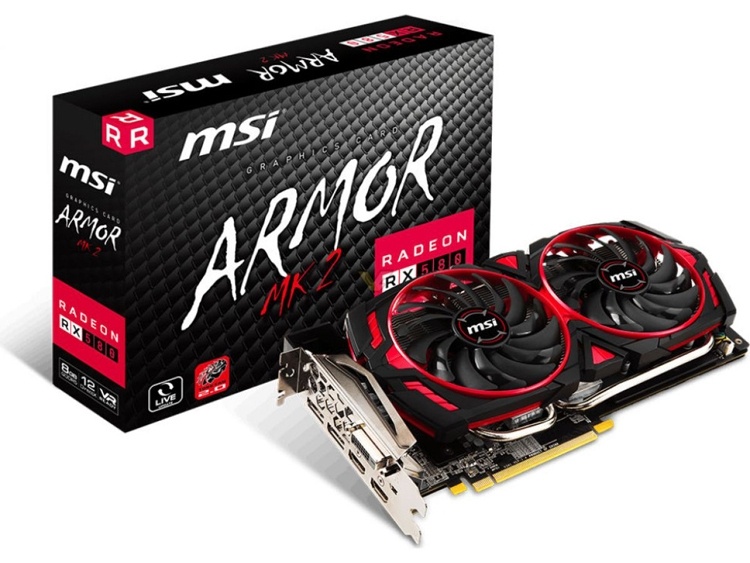 MSI готовит новый ускоритель Radeon RX 580 Armor