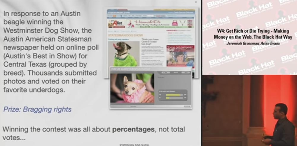 Конференция BLACK HAT USA. Разбогатеть или умереть: зарабатываем в Интернете методами Black Hat. Часть 1 - 4