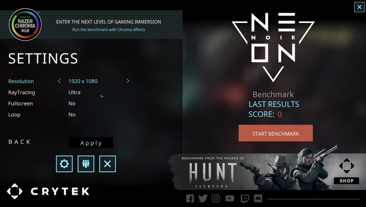 Анализ производительности видеокарт в тесте трассировки лучей Crytek Neon Noir